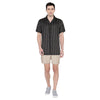 Men's Vertical Striped Airflow Button-Up Shirt