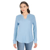 T-shirt gaufré à manches longues mySTYLE pour femmes