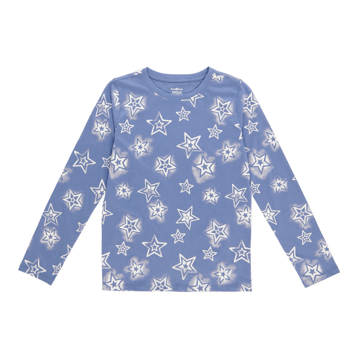 BELLA & BIRDIE Girls' Winter Wonderland Long Sleeve Printed Top