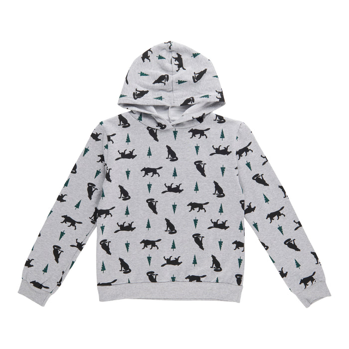Boys' Cuffed Long Sleeve Printed Hoodie