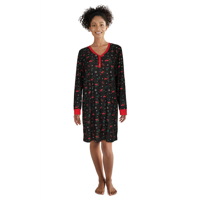 Carisma Women's Henley Sleepshirt