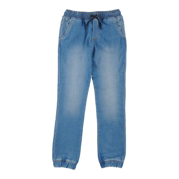 Pantalon uni en tricot de denim pour garçons