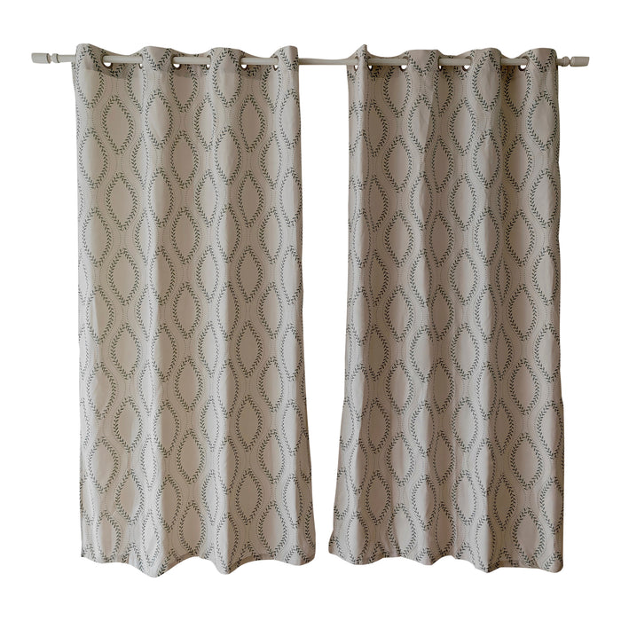 HomeStyles Printed Curtain with Grommets, 52-in x 84-in.
