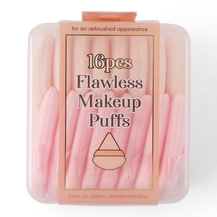 Éponges à maquillage de forme triangulaire, 16 pièces, assortiment