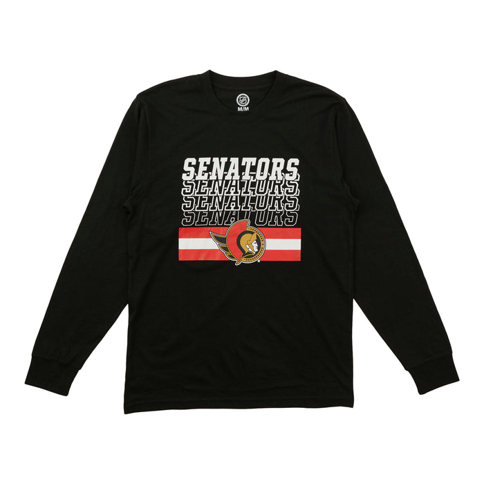 T-shirt à manches longues de la LNH pour hommes, Sénateurs d'Ottawa