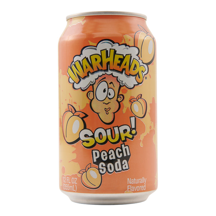 Warheads Sour Soda Peach, 355 ml