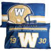 CFL Winnipeg Blue Bombers Pillowcases, 20-in x 30-in, 2 Pack