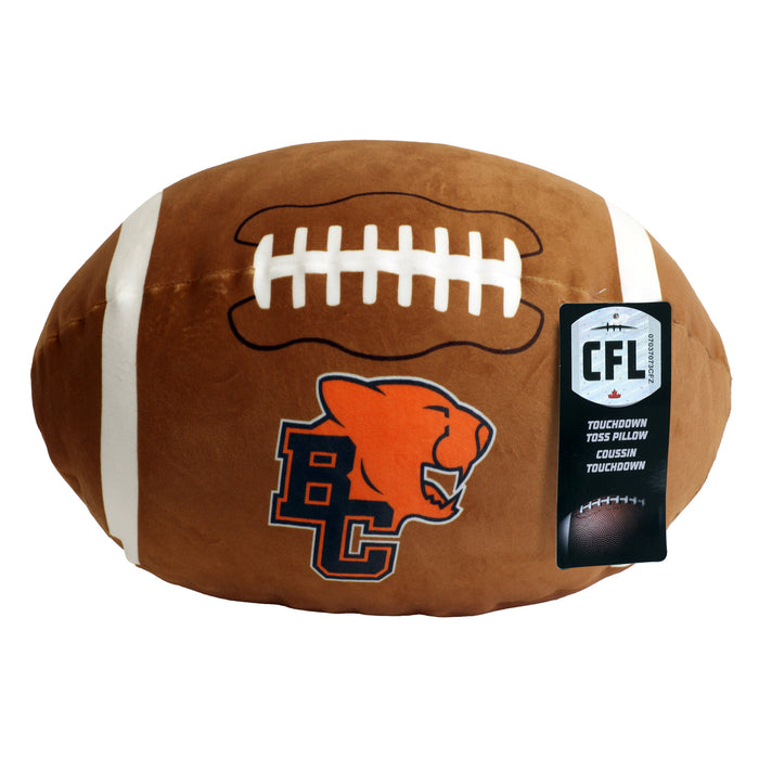 Coussin en forme de ballon de football Lions d'B.C de la LCF, 14 po