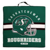 Coussin de siège de stade Roughriders de la Saskatchewan de la LCF, 16 po x 16 po x 2,5 po