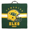 Coussin de siège de stade Elks d'Edmonton de la LCF, 16 po x 16 po x 2,5 po