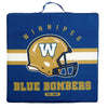 Coussin de siège de stade Blue Bombers de Winnipeg de la LCF, 16 po x 16 po x 2,5 po