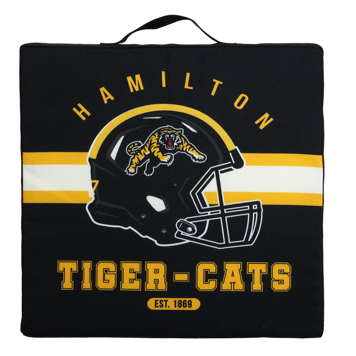 Coussin de siège de stade Tiger-Cats de Hamilton de la LCF, 16 po x 16 po x 2,5 po