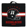Coussin de siège de stade Rouge et Noir d'Ottawa de la LCF, 16 po x 16 po x 2,5 po