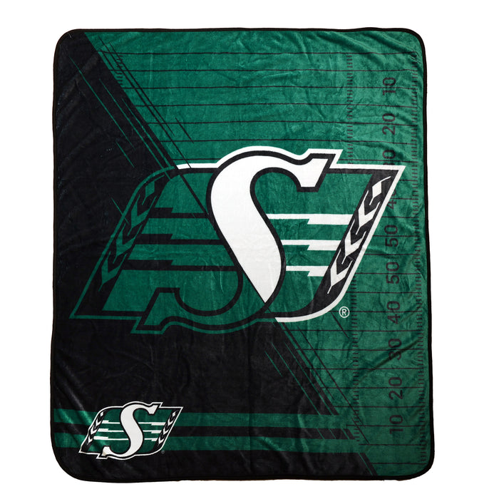 Jeté Roughriders de la Saskatchewan de la LCF – 50 po x 60 po