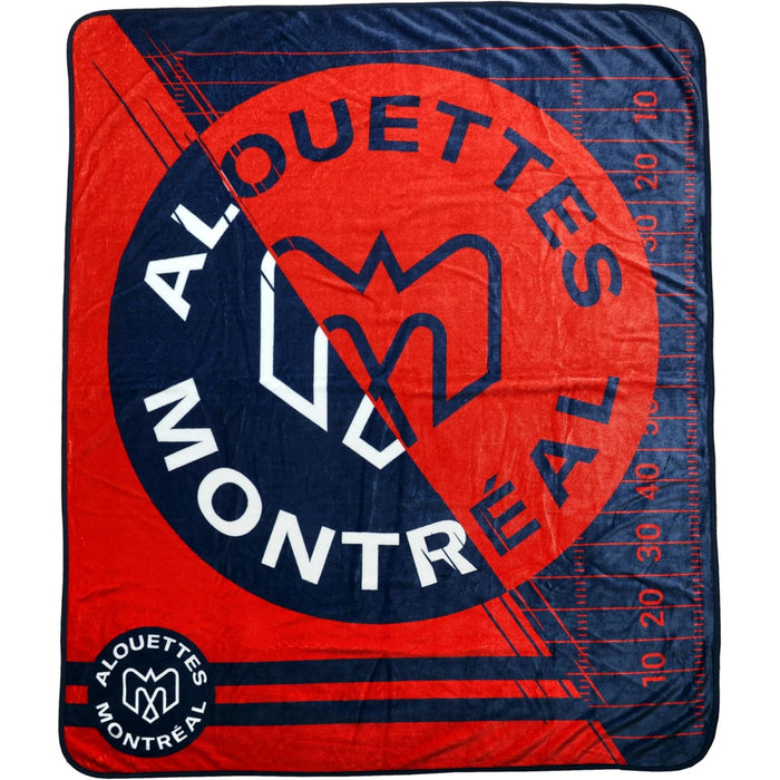 CFL Montreal Alouettes Plush Throw, 50-in x 60-in.