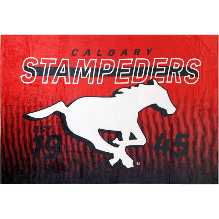 CFL Calgary Stampeders Tailgate Blanket, 62-in x 90-in.