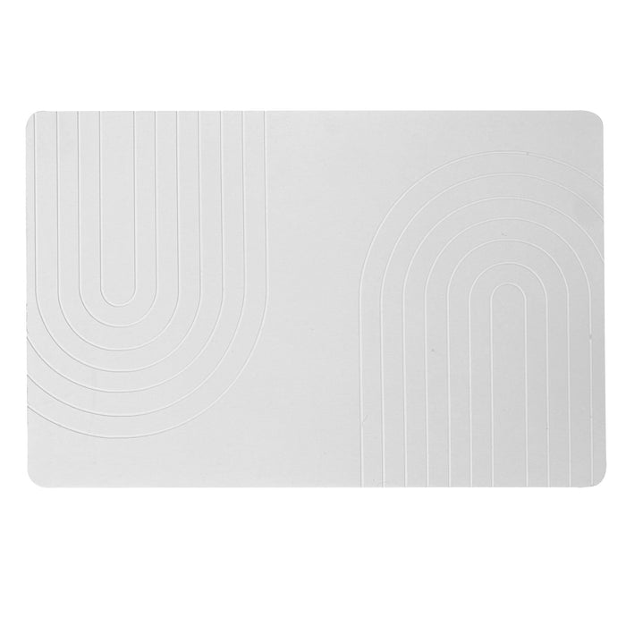 Tapis de bain à motif de pierres texturées, 16 po x 24 po