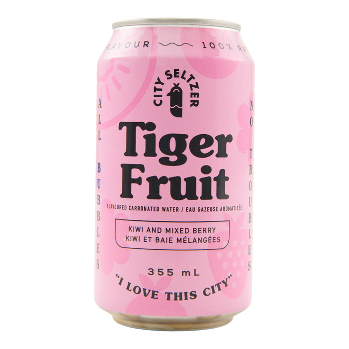 City Seltzer Tiger Fruit, 355 ml