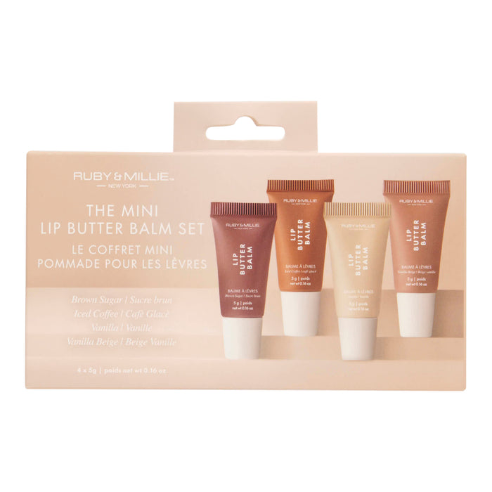 Ruby & Millie Mini Lip Butter Balm, Nude, 4-Pack