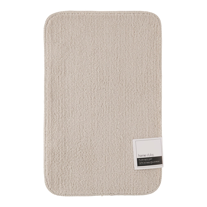 Tapis de bain de couleur unie ultramoelleux HomeStyles, 16 po x 24 po