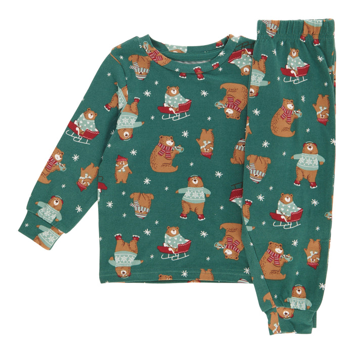 Pyjama à thématique famille Pays nordique unisexe MONKEY BARS pour bébés - 2 pièces, 12 à 24 mois
