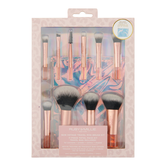 Ruby & Millie Makeup Brush Set, 10-Piece