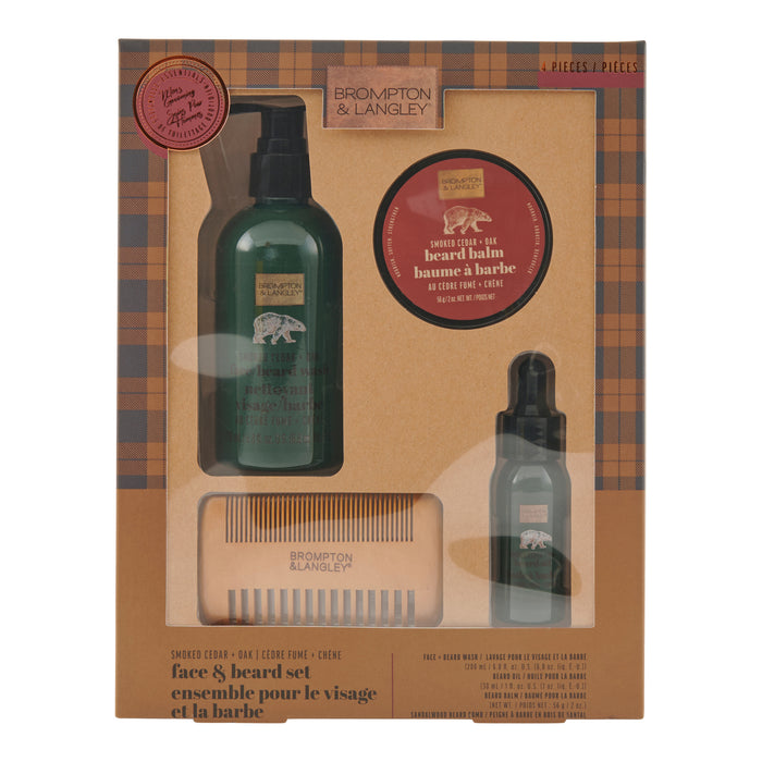 Ensemble de soins pour le visage et la barbe Brompton & Langley