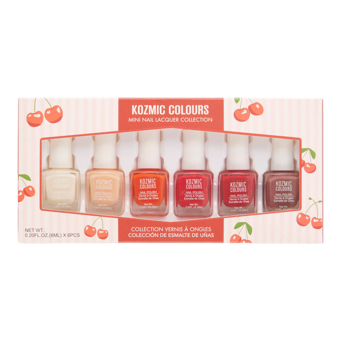Ensemble de mini vernis à ongles, emb. de 6, assortiment