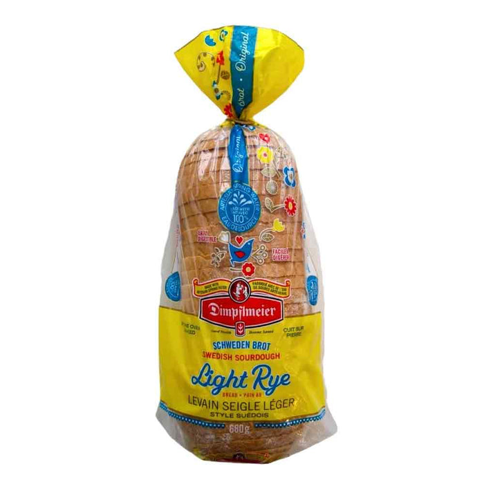 Dimpflmeier Swedish Sourdough Light Rye Bread Original Schweden Brot, 680 g