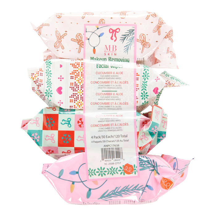 Lingettes démaquillantes Pink Bow, emb. de 120