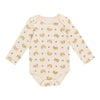 Infant Unisex Long Sleeve Printed Onesie, 0-24 Month