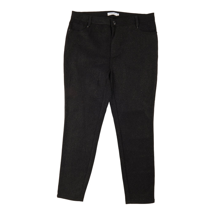 mySTYLE Women's Plus Powerstretch Denim with Glitter Detail
