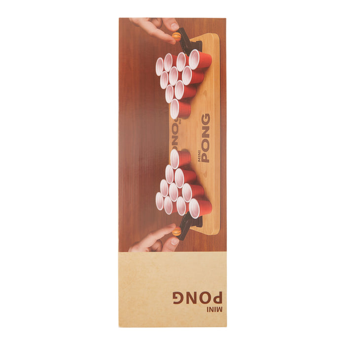 Mini Pong Drink Game Set, 22.8-in x 7.7-in.