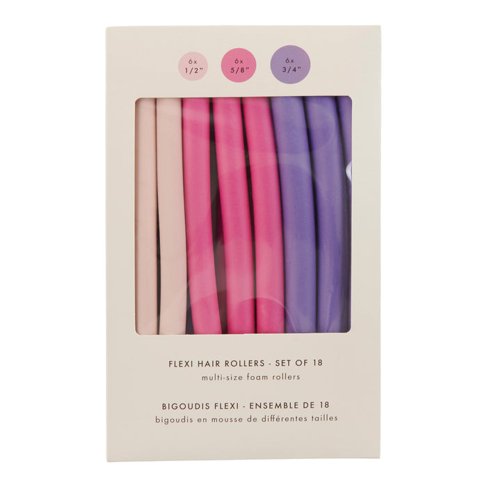 Bigoudis flexibles, 18 pièces