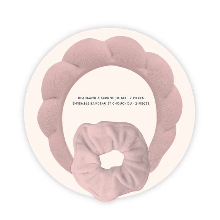 Pink Headband & Scrunchie Set, 2-Piece