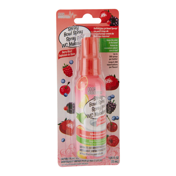 Désodorisant pour cuvette Odor Doctor Stinky Bowl Spray, explosion de petits fruits, 55 ml 