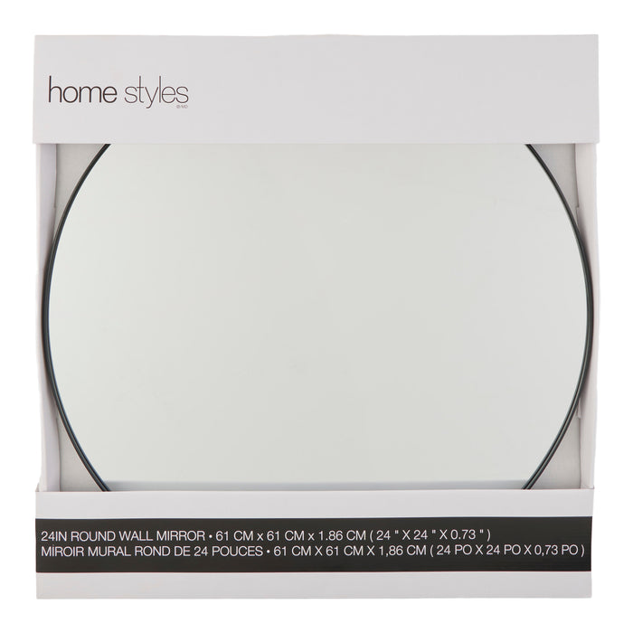 Miroir mural rond HomeStyles, 24 po