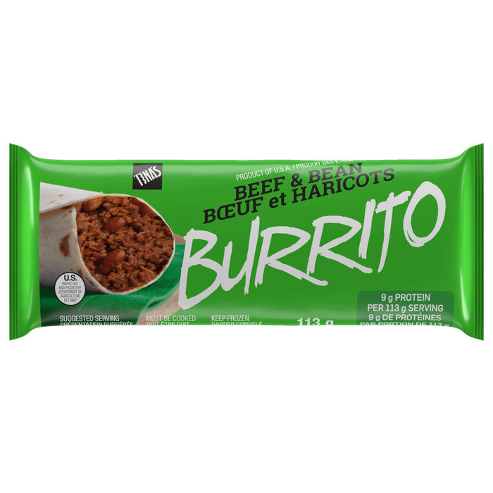 Tina's Beef & Bean Burrito, 113 g