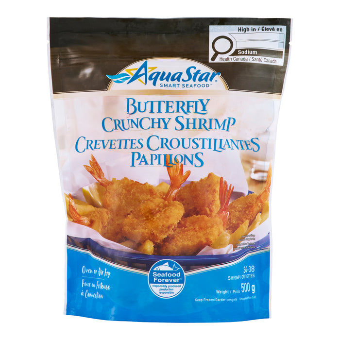 Crevettes papillon croustillantes Aqua Star, 500 g