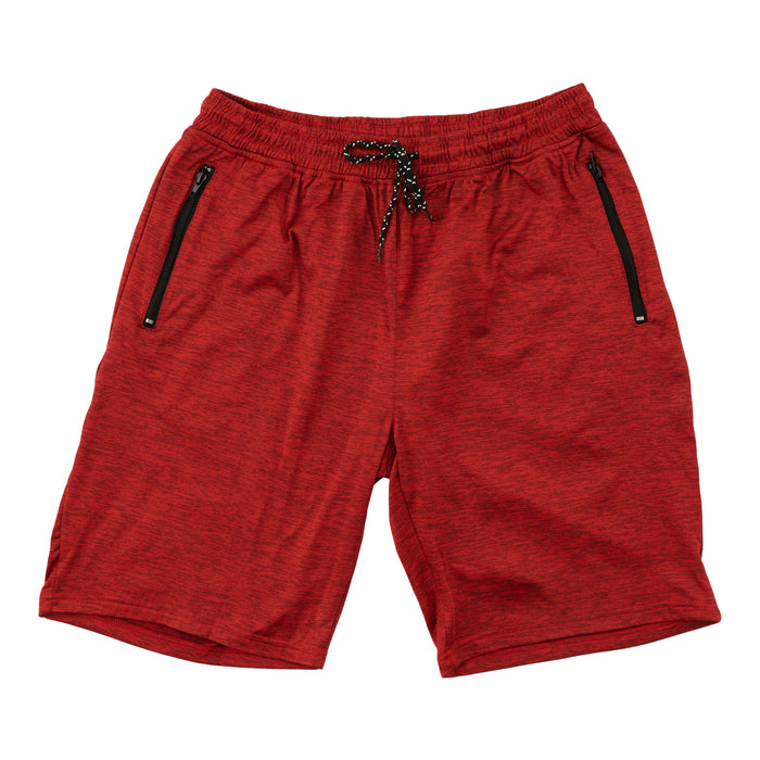 Short à taille élastique en tricot chiné pour hommes