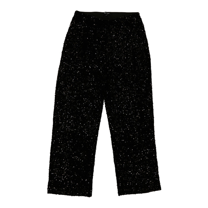 lily morgan Women's Velvet Sequin Wide-Leg Pants
