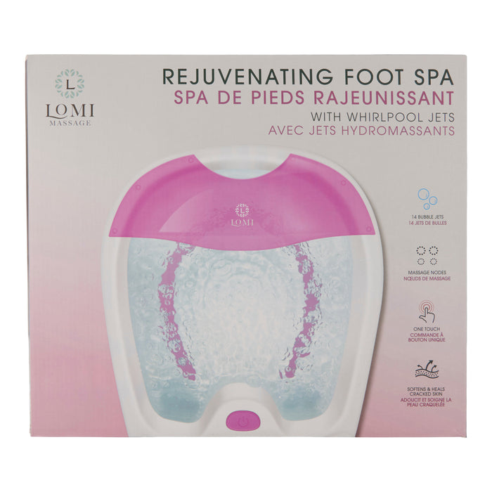 Bain-massage rajeunissant pour les pieds Lomi avec jets Whirlpool