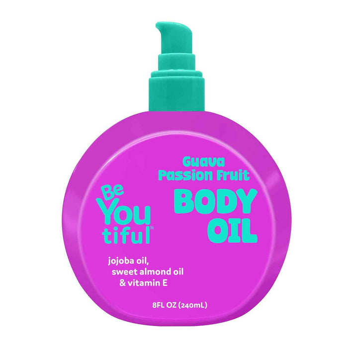 BeYoutiful Guava Passion Fruit Body Oil, 240 ml