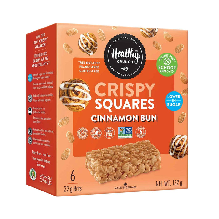 Healthy Crunch Carrés Croustillants Brioche à la Cannelle, emb. de 6, 22 g