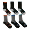 CCM Boys' Sport Crew Socks, 6-Pack