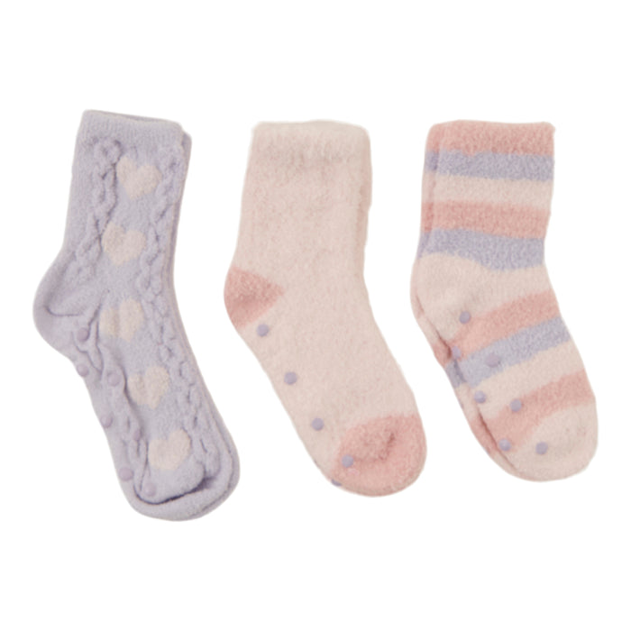 Elle Girls' Softie Crew Socks, 3-Pack