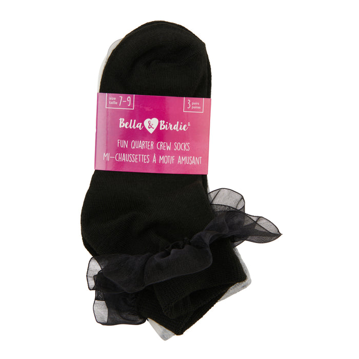 Chaussettes courtes BELLA & BIRDIE pour filles, assorties – emb. de 3