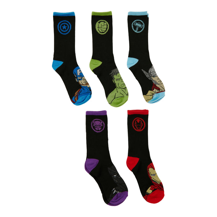 Chaussettes courtes imprimées sous licence pour garçons, emballage de 5