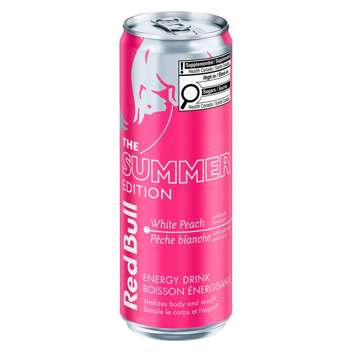 Red Bull ,Boisson Énergisante Pêche Blanche, 355 ml