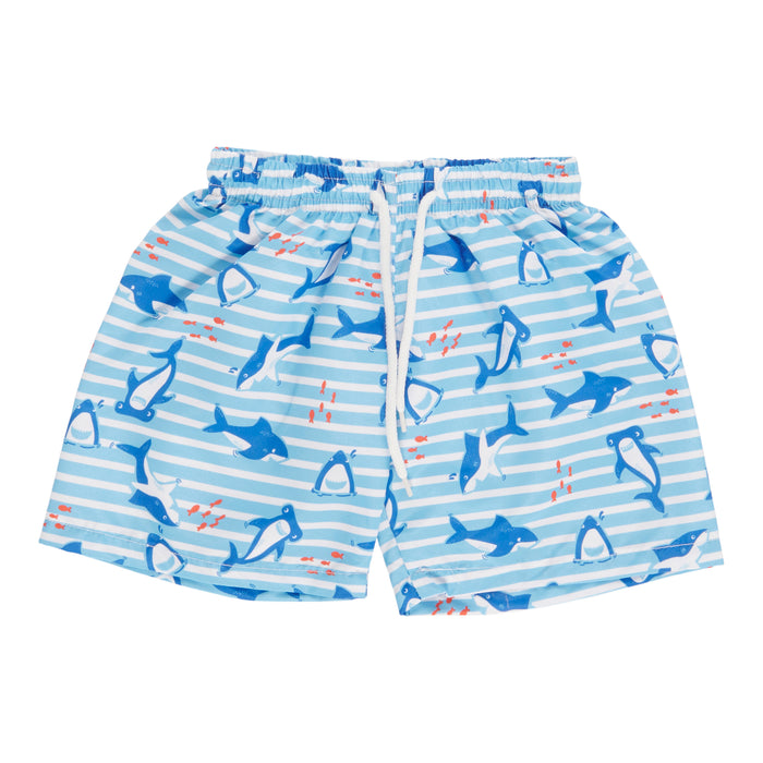 Toddler Boys' Printed Swim Trunks